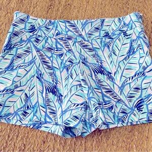 Lilly Pulitzer Women’s Mackenna Ponte Shorts Stretch Knit Bennet Blue Size 4